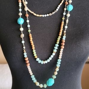 3-Row Boho Chic Necklace